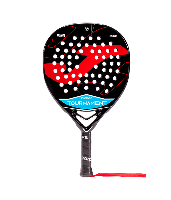 Joma Tournament Flex Black/Red 2025 Padel Racket Padel Racket Joma