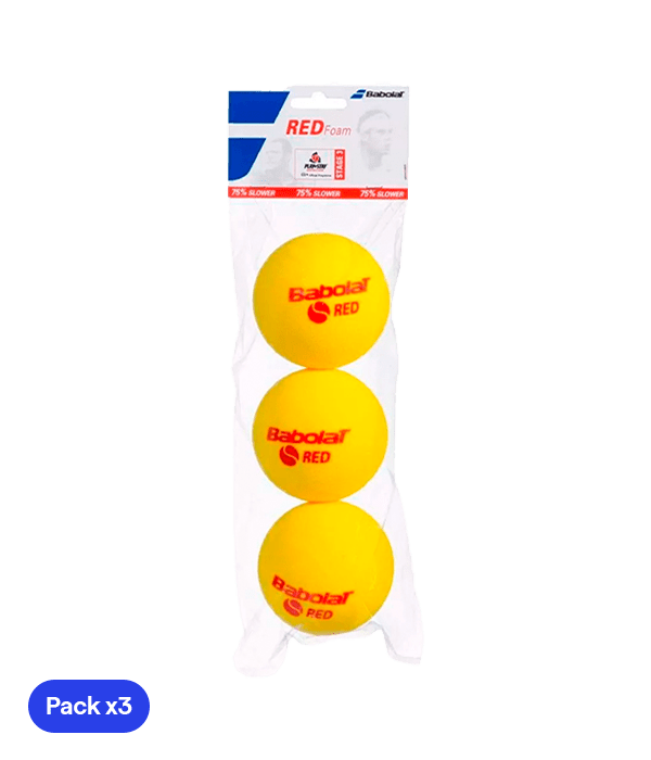 Babolat Soft Foam Red Tenis (Pack X3) Padel Balls Babolat