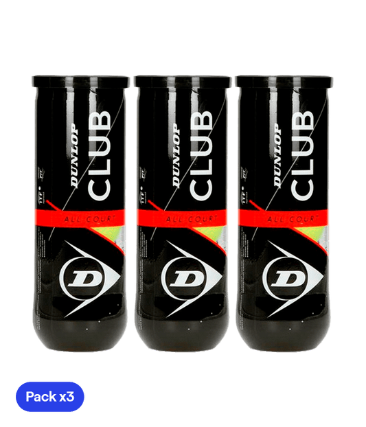 Dunlop Club All Court Padel Balls (Pack x3) Padel Balls Dunlop