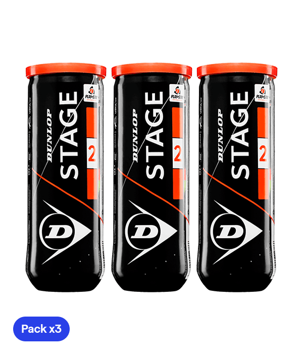Dunlop Stage 2 Padel Balls (Pack x3) Padel Balls Dunlop