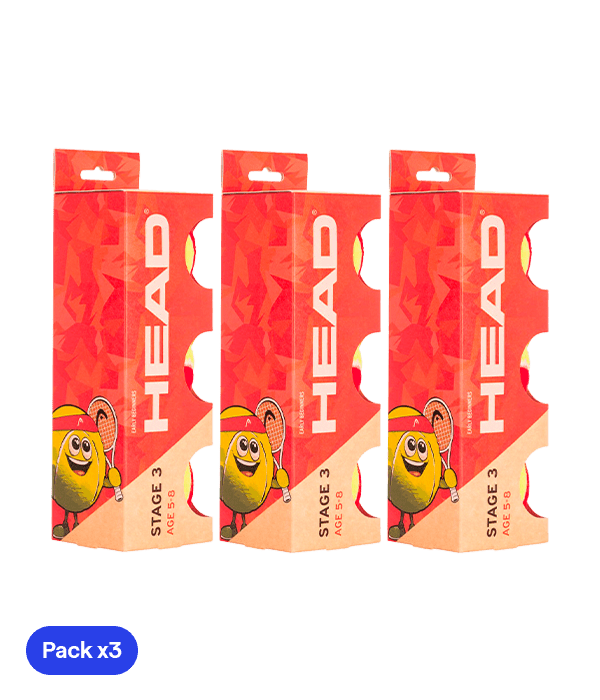 HEAD Stage 3 Balls(Pack x3) Padel Balls Head