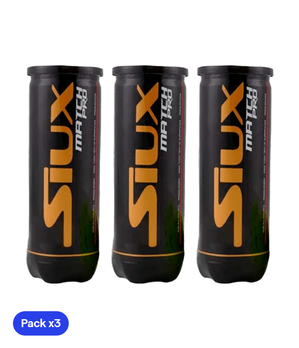Siux Match Pro Balls (Pack x3) Padel Balls Siux
