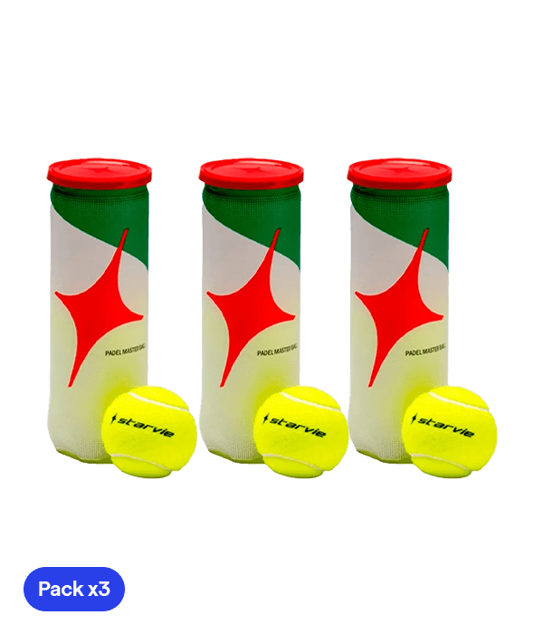 Starvie Padel Master Balls (Pack x3) Padel Balls Star Vie