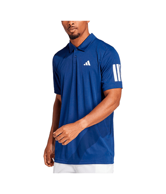 Polo Adidas Club 3STR Blue Marino 2025 Padel Clothes Adidas
