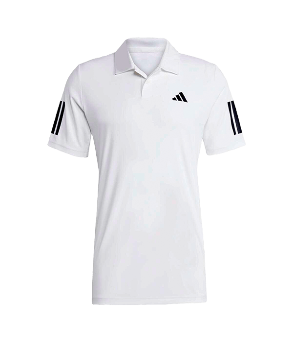 Polo Adidas Club 3STR White 2025 Padel Clothes Adidas