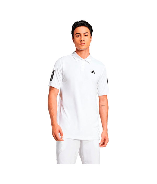 Polo Adidas Club 3STR White 2025 Padel Clothes Adidas
