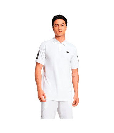 Polo Adidas Club 3STR White 2025 Padel Clothes Adidas