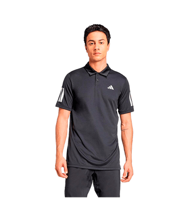 Polo Adidas Club 3STR Black 2025 Padel Clothes Adidas