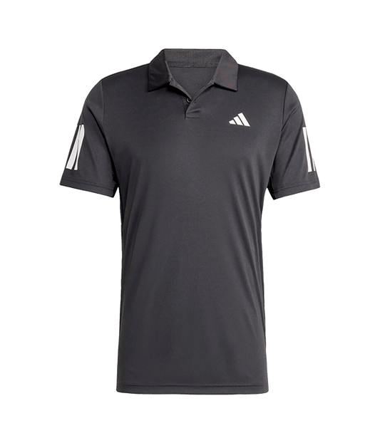 Polo Adidas Club 3STR Black 2025 Padel Clothes Adidas