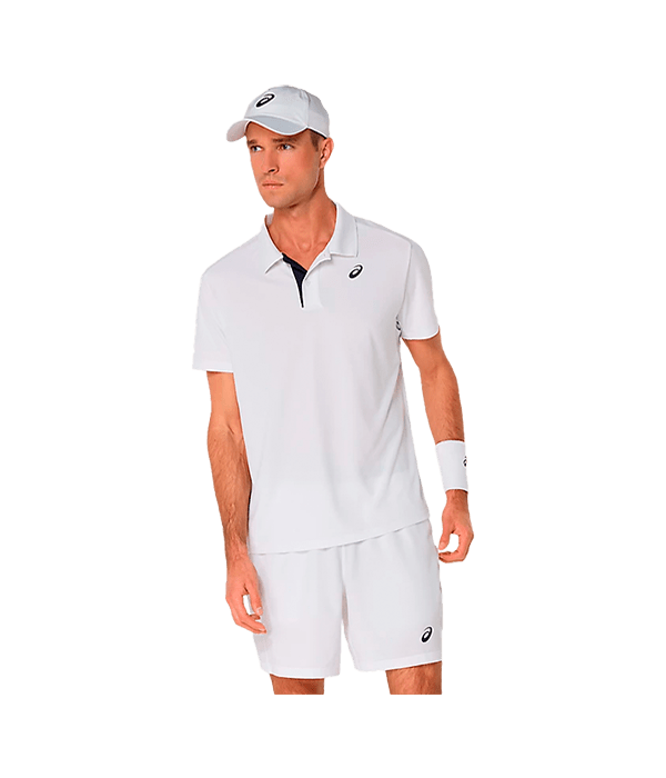 Polo Asics Court Brilliant White 2025 Padel Clothes Asics Padel