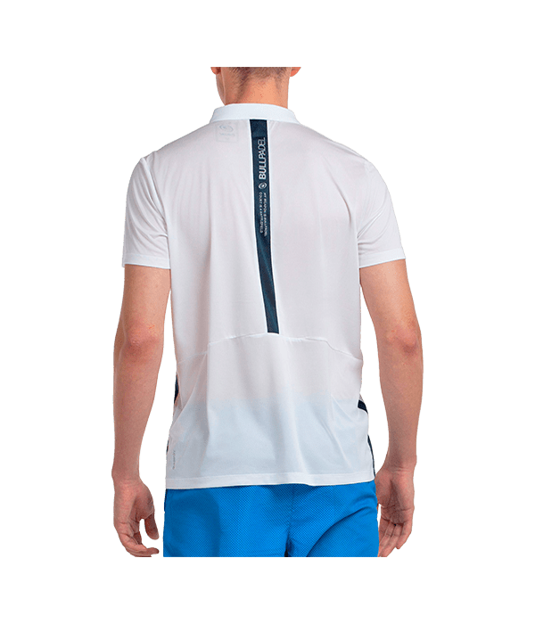 Polo Bullpadel Balto 2025 White Padel Clothes Bullpadel