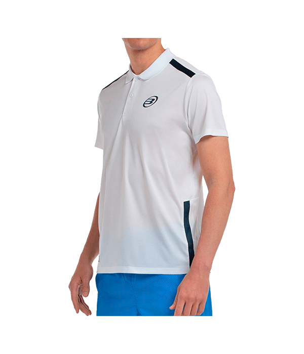 Polo Bullpadel Balto 2025 White Padel Clothes Bullpadel