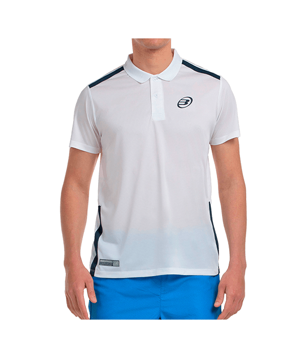 Polo Bullpadel Balto 2025 White Padel Clothes Bullpadel