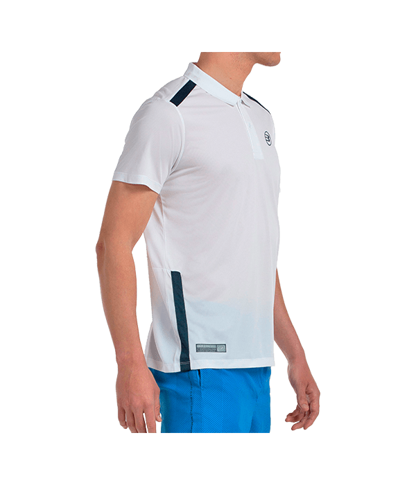 Polo Bullpadel Balto 2025 White Padel Clothes Bullpadel