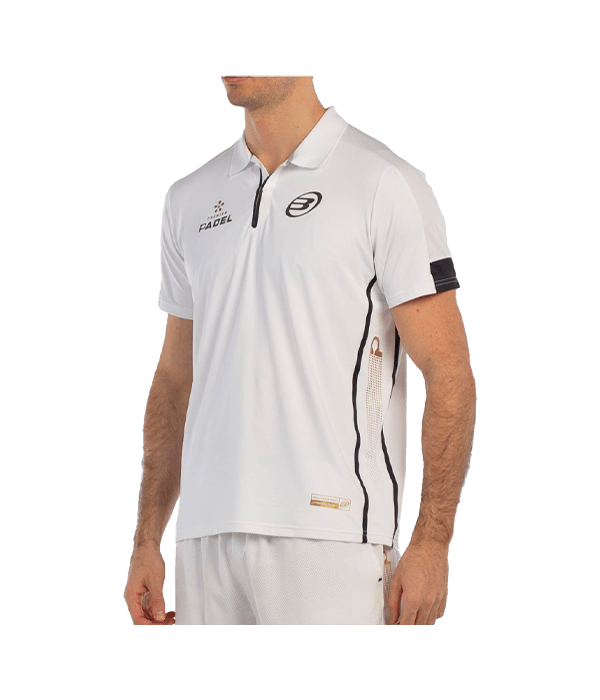 Polo Bullpadel Bogue Blanco 2025 Padel Clothes Bullpadel
