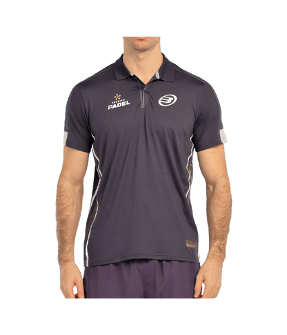 Polo Bullpadel Bogue Negro Carbon 2025 Padel Clothes Bullpadel