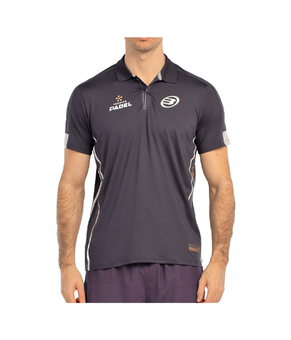 Polo Bullpadel Bogue Negro Carbon 2025 Padel Clothes Bullpadel