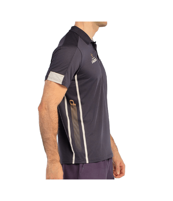 Polo Bullpadel Bogue Negro Carbon 2025 Padel Clothes Bullpadel