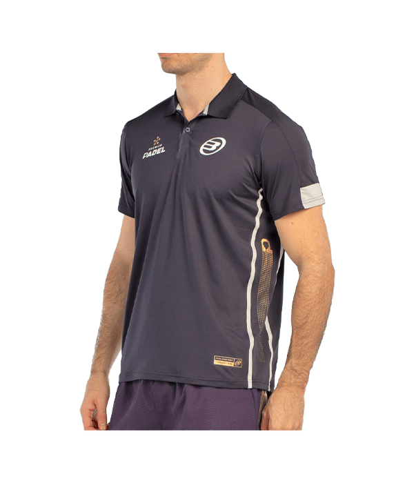 Polo Bullpadel Bogue Negro Carbon 2025 Padel Clothes Bullpadel