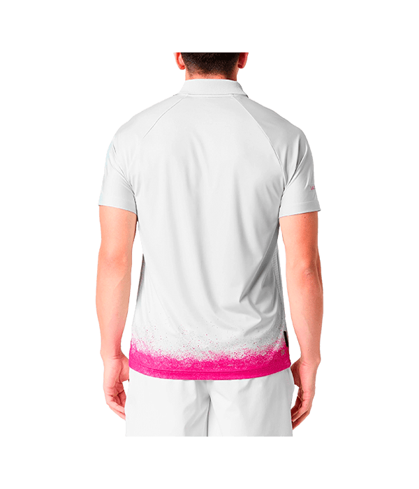Polo Lacoste Roland Garros White/Pink 2025 Padel Clothes Lacoste