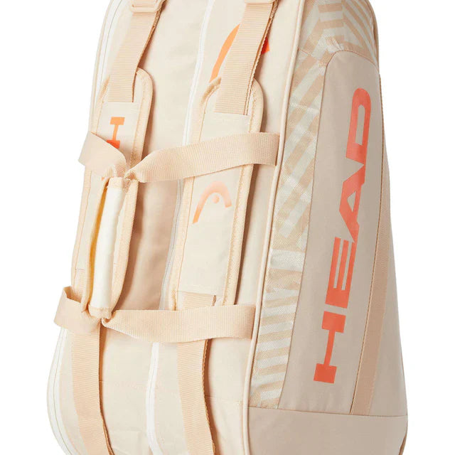 Cargue la imagen en el visor de la galería, HEAD BASE Padel Bag M 2023 Beige Racket Bag
