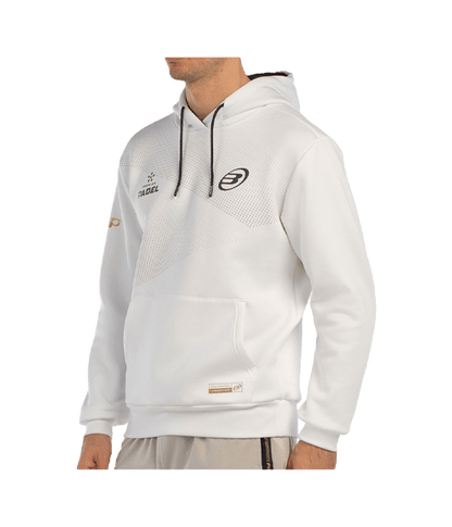 Hoodie Bullpadel Baque Blanco 2025 Padel Clothes Bullpadel