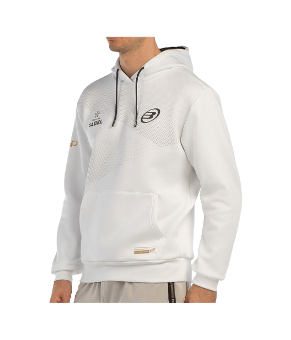 Hoodie Bullpadel Baque Blanco 2025 Padel Clothes Bullpadel