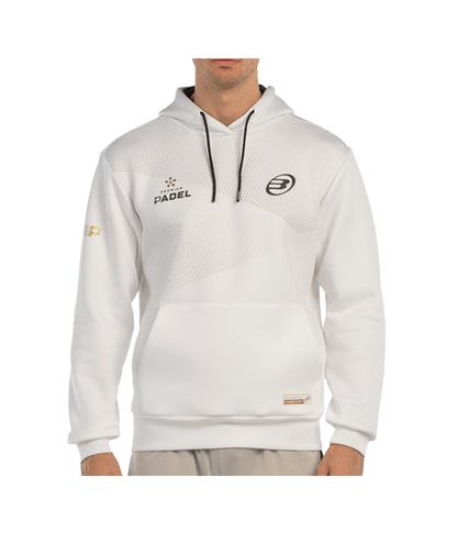 Hoodie Bullpadel Baque Blanco 2025 Padel Clothes Bullpadel