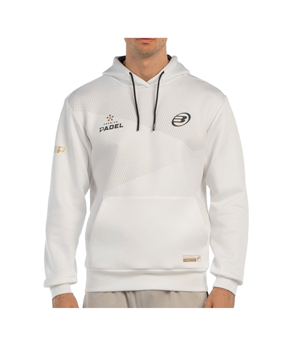 Hoodie Bullpadel Baque Blanco 2025 Padel Clothes Bullpadel