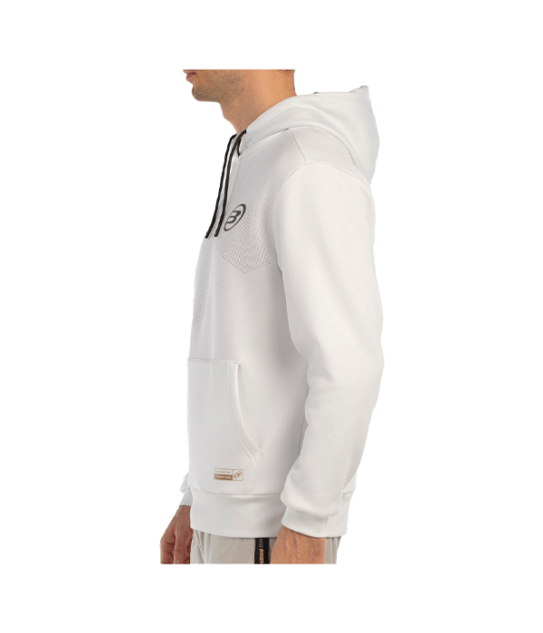 Hoodie Bullpadel Baque Blanco 2025 Padel Clothes Bullpadel