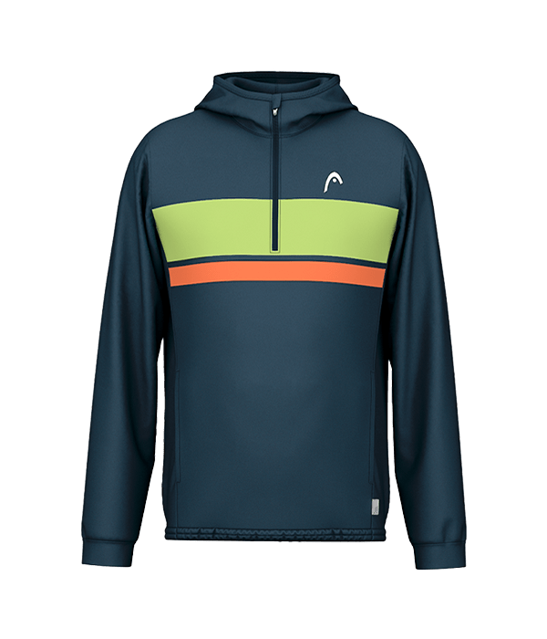 Hoodie HEAD TopSpin Navy/Green 2025 Padel Clothes Head