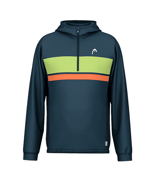 Hoodie HEAD TopSpin Navy/Green 2025 Padel Clothes Head