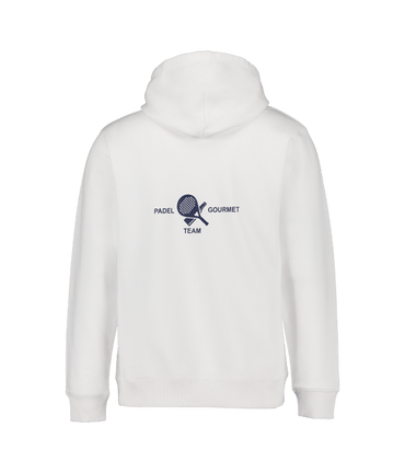 Hoodie Padel Team Gourmet Unisex Blanca Padel Clothes Gourmet