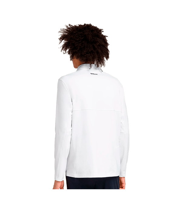 Hoodie Wilson Elevate Performance White 2025 Padel Clothes Wilson