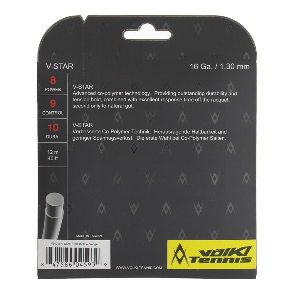 V Star Tennis String Fluo Orange Strings VOLKL