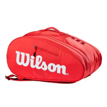 WILSON SUPER TOUR Padel Red/White Racket Bag Padel Bag Wilson