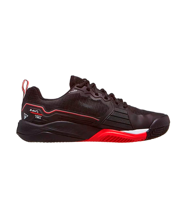 Wilson Rush Pro 4.5 Clay Black/Infrared/White 2025 Padel Shoes Zapatillas Wilson 42