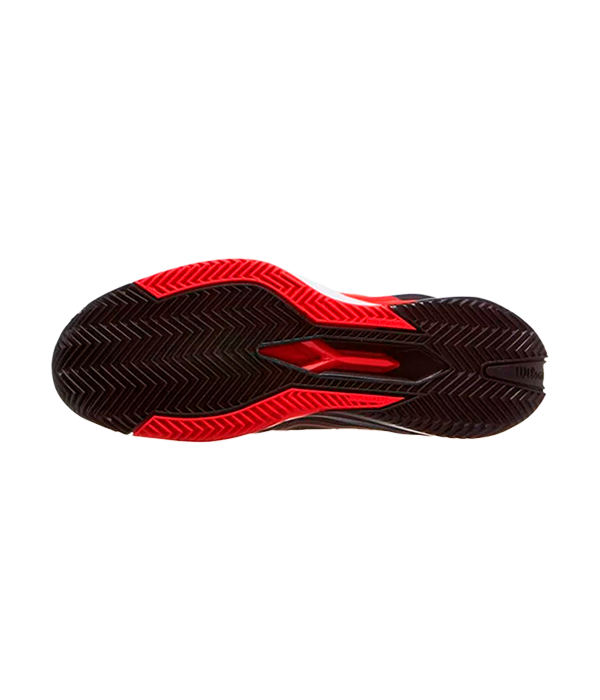 Wilson Rush Pro 4.5 Clay Black/Infrared/White 2025 Padel Shoes Zapatillas Wilson 40 2/3