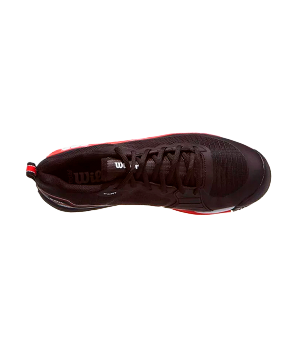 Wilson Rush Pro 4.5 Clay Black/Infrared/White 2025 Padel Shoes Zapatillas Wilson 41 1/3