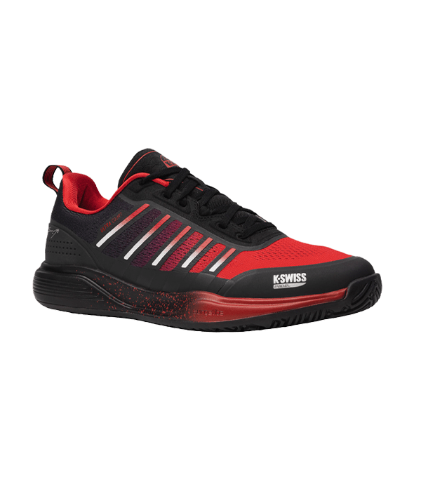 K-Swiss Ultra Court Padel Black/Red 2025 Sanyo Padel Shoes Padel Shoes K-Swiss