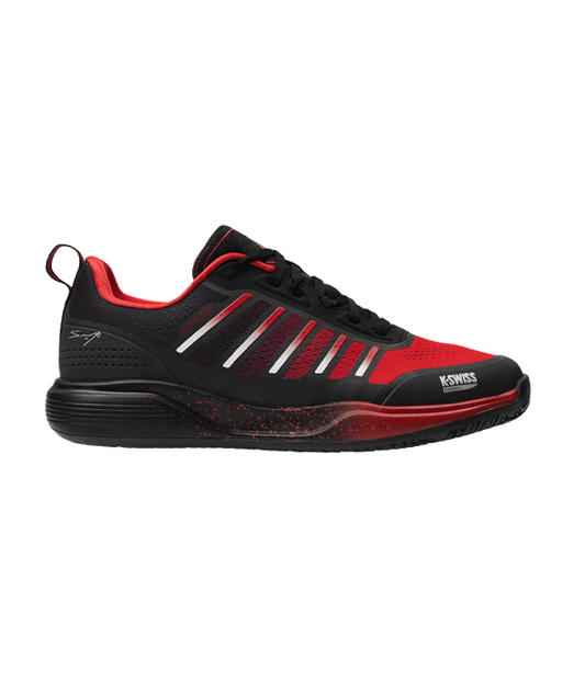 K-Swiss Ultra Court Padel Black/Red 2025 Sanyo Padel Shoes Padel Shoes K-Swiss