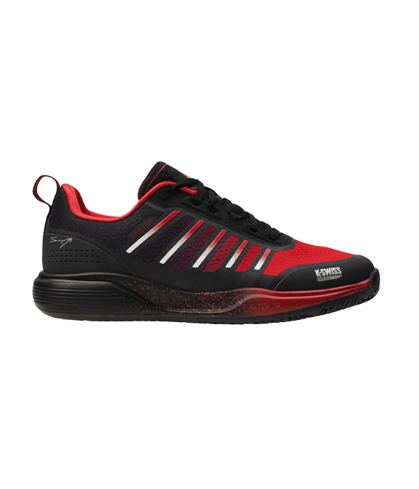 K-Swiss Ultra Court Padel Black/Red 2025 Sanyo Padel Shoes Padel Shoes K-Swiss