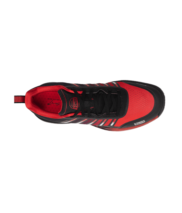 K-Swiss Ultra Court Padel Black/Red 2025 Sanyo Padel Shoes Padel Shoes K-Swiss