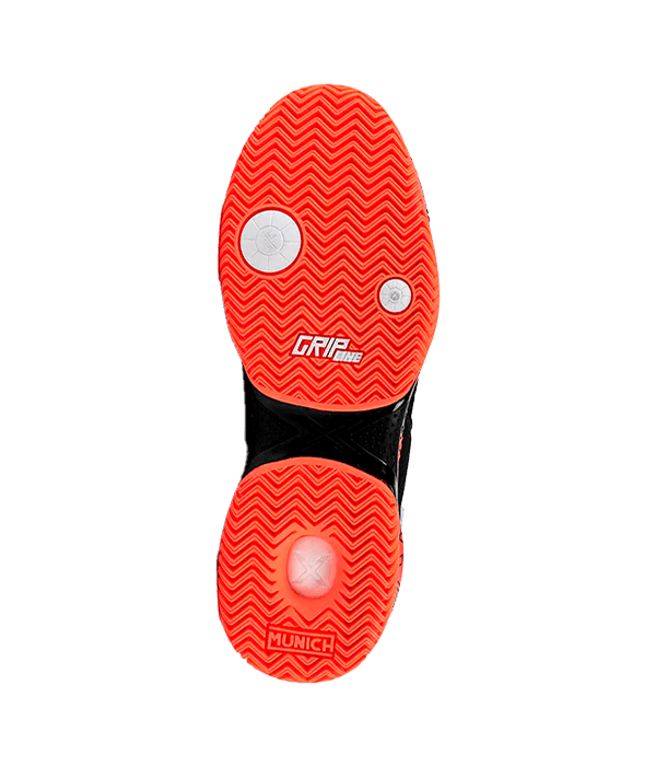 Munich Padx 55 Black/Red 2025 Padel Shoes Padel Shoes Munich