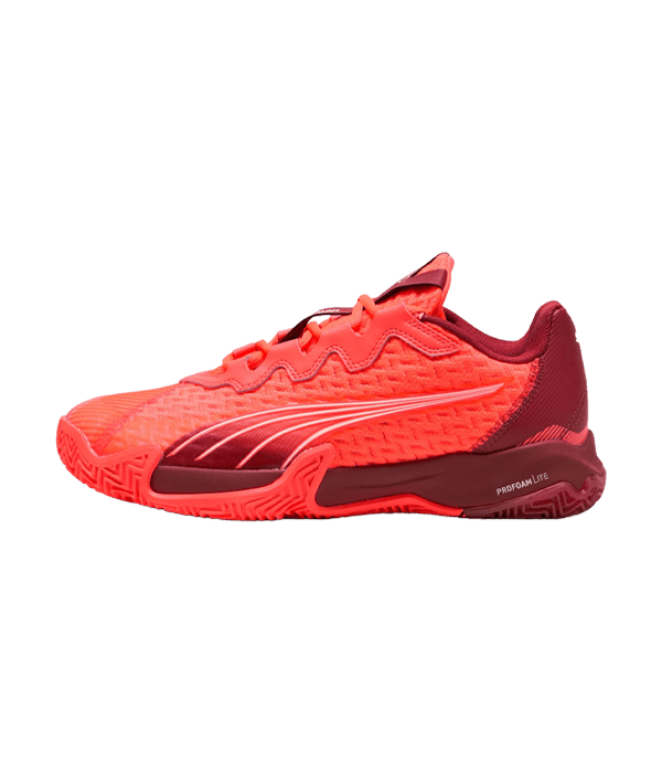 Puma Nova Elite Red/Dark crimson/White 2025 Padel Shoes Padel Shoes Puma