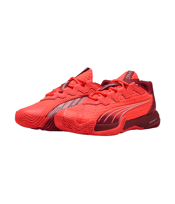 Puma Nova Elite Red/Dark crimson/White 2025 Padel Shoes Padel Shoes Puma